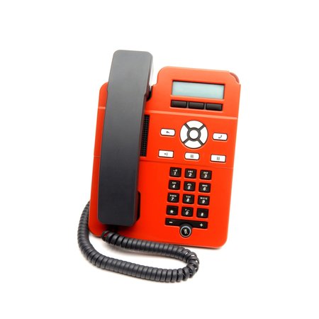 DESK PHONE DESIGNS Aj129 Cover-Coral Red AJ129RAL3016